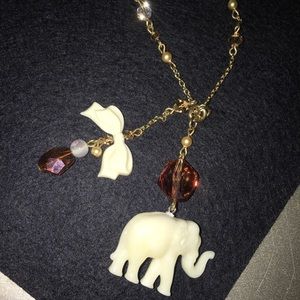 Vintage Tarina Tarantino Elephant Necklace